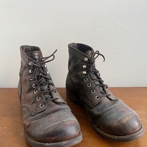 Red Wing 8085 Iron Ranger Work Boots Brown Leather Mens 9, Made in the USA